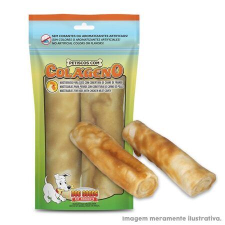 Roll Colágeno Mediano Carne Pollo Envasado
