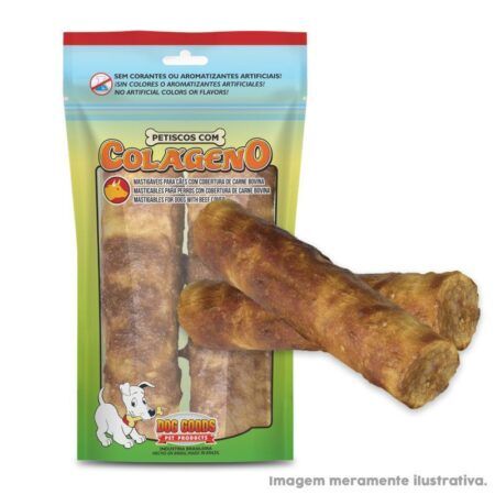 Roll Colágeno Mediano Carne Bovina Envasado