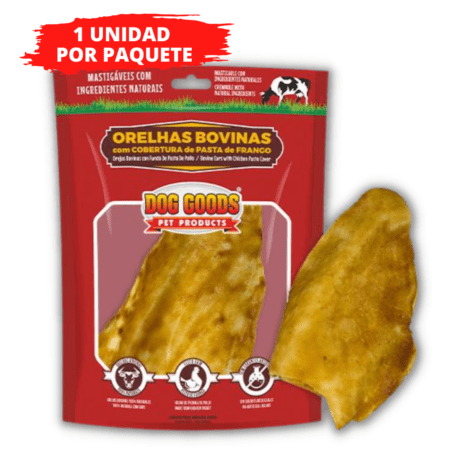 Orejas de Vaca recubierta con pollo Cantidad por paquete: 1 PROMO 5+1