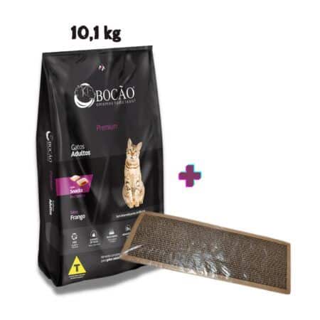 Combo Bocao Premium gato adulto 10,1 kg + rascador de cartón con yerba gatera