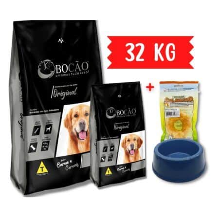 Combo Bocao Original perro adulto 25 + 7 kg + comedero tradicional + dona colágeno envasada