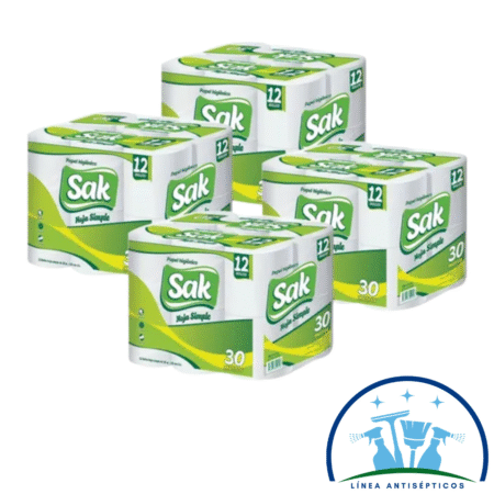 Papel higiénico Sak 30 metros paquete 16 UN.